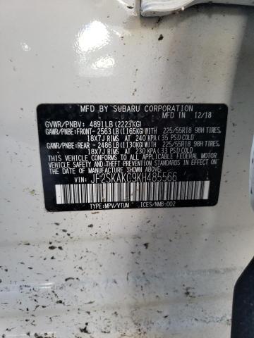 Photo 12 VIN: JF2SKAKC9KH485566 - SUBARU FORESTER 