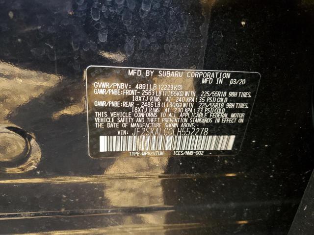 Photo 13 VIN: JF2SKALC0LH552278 - SUBARU FORESTER S 