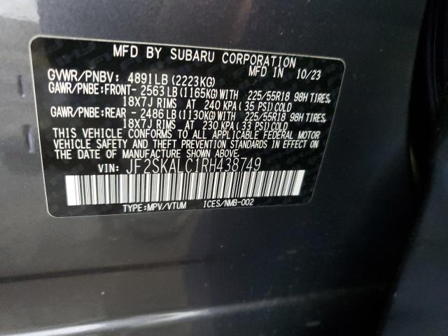 Photo 12 VIN: JF2SKALC1RH438749 - SUBARU FORESTER L 