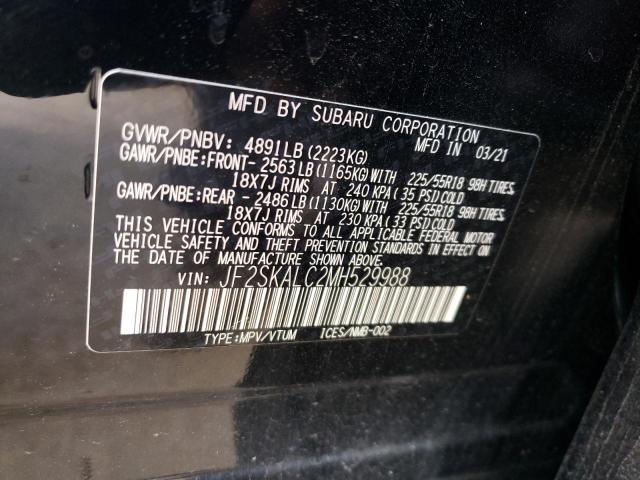 Photo 11 VIN: JF2SKALC2MH529988 - SUBARU FORESTER S 