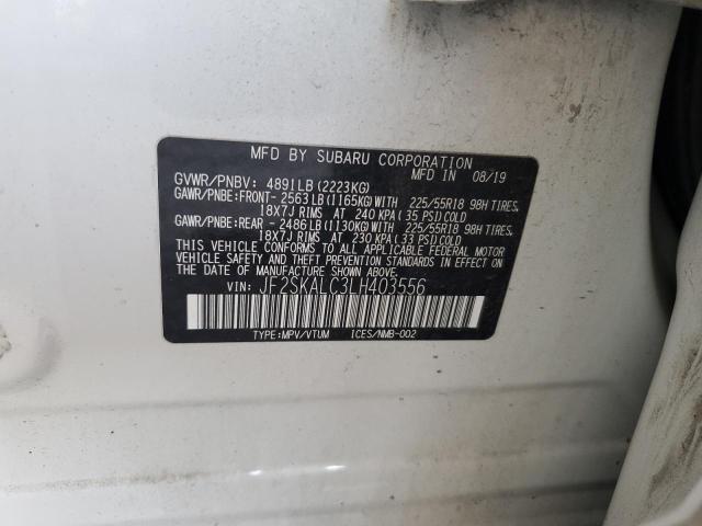 Photo 12 VIN: JF2SKALC3LH403556 - SUBARU FORESTER S 