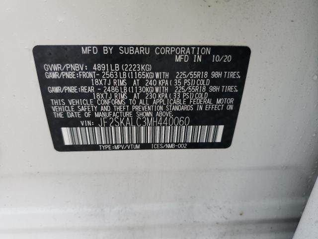 Photo 12 VIN: JF2SKALC3MH440060 - SUBARU FORESTER 