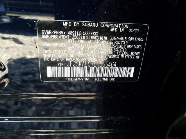 Photo 9 VIN: JF2SKALC7LH565464 - SUBARU FORESTER S 