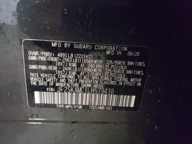 Photo 9 VIN: JF2SKAMC1LH579438 - SUBARU FORESTER S 