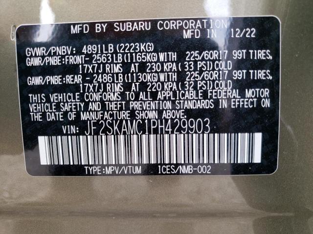 Photo 13 VIN: JF2SKAMC1PH429903 - SUBARU FORESTER W 