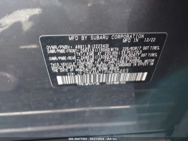 Photo 8 VIN: JF2SKAMC1PH436463 - SUBARU FORESTER 