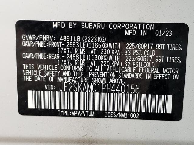 Photo 12 VIN: JF2SKAMC1PH440156 - SUBARU FORESTER W 