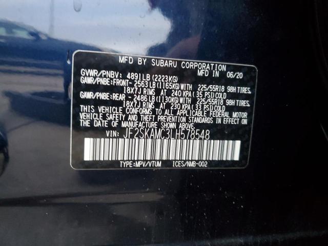 Photo 11 VIN: JF2SKAMC3LH578548 - SUBARU FORESTER 