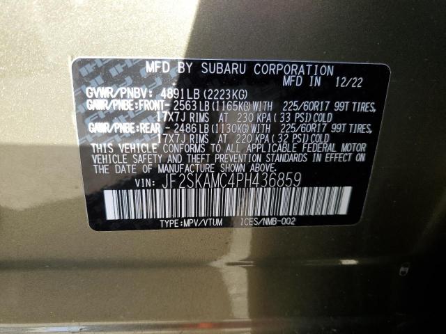 Photo 12 VIN: JF2SKAMC4PH436859 - SUBARU FORESTER 