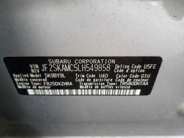 Photo 9 VIN: JF2SKAMC5LH549858 - SUBARU FORESTER 