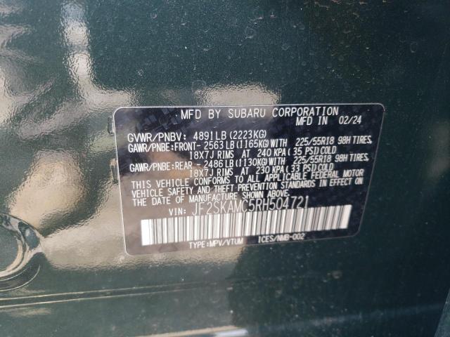 Photo 12 VIN: JF2SKAMC5RH504721 - SUBARU FORESTER T 