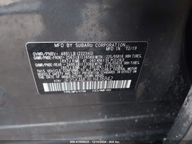 Photo 8 VIN: JF2SKAMC8LH476842 - SUBARU FORESTER 