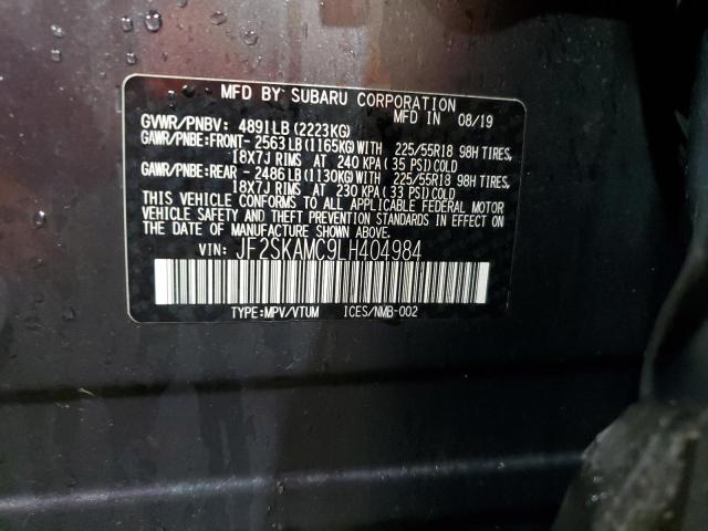 Photo 12 VIN: JF2SKAMC9LH404984 - SUBARU FORESTER S 