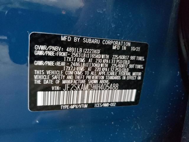 Photo 9 VIN: JF2SKAMC9NH405488 - SUBARU FORESTER W 