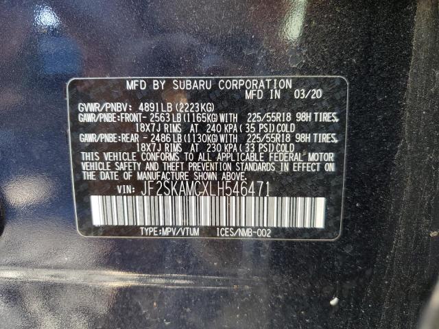 Photo 12 VIN: JF2SKAMCXLH546471 - SUBARU FORESTER 