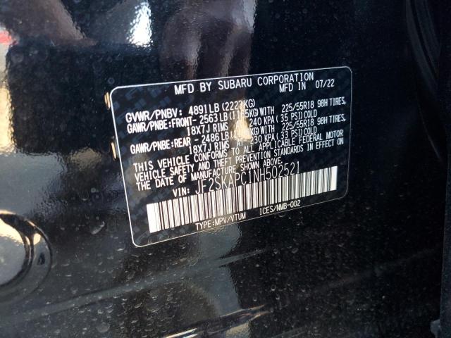 Photo 12 VIN: JF2SKAPC1NH502521 - SUBARU FORESTER 