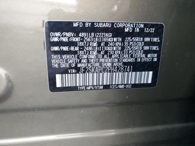 Photo 11 VIN: JF2SKAPC2PH428741 - SUBARU FORESTER 