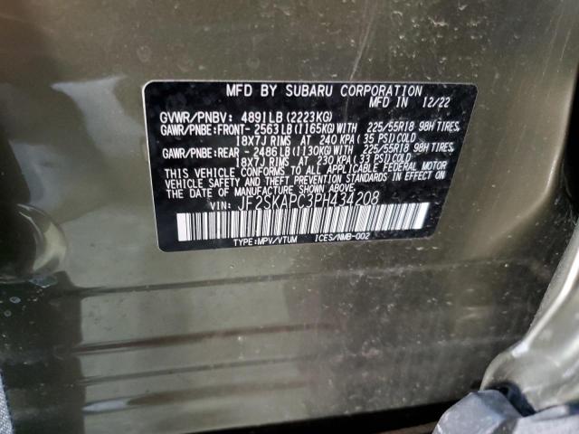 Photo 12 VIN: JF2SKAPC3PH434208 - SUBARU FORESTER L 