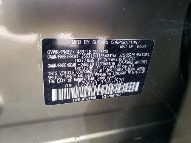 Photo 13 VIN: JF2SKAPC3PH457570 - SUBARU FORESTER 