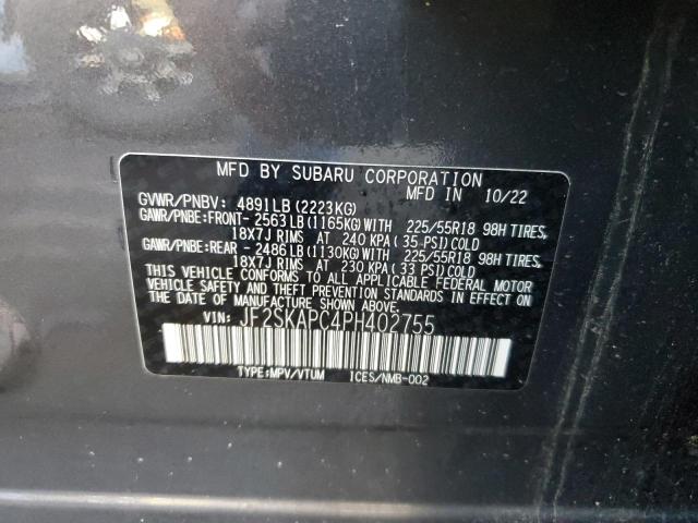 Photo 11 VIN: JF2SKAPC4PH402755 - SUBARU FORESTER L 