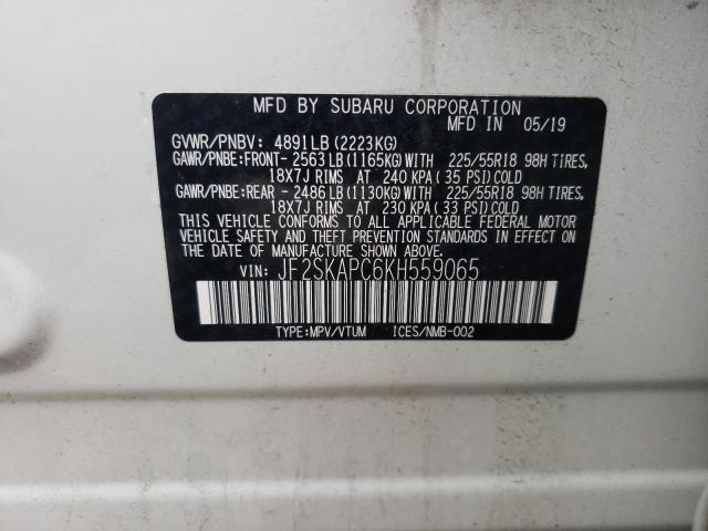 Photo 12 VIN: JF2SKAPC6KH559065 - SUBARU FORESTER 