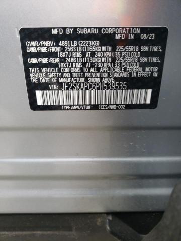 Photo 12 VIN: JF2SKAPC6PH539535 - SUBARU FORESTER L 