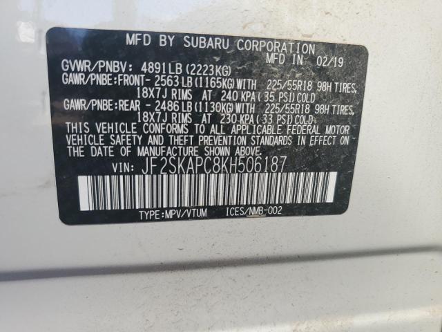 Photo 11 VIN: JF2SKAPC8KH506187 - SUBARU FORESTER 