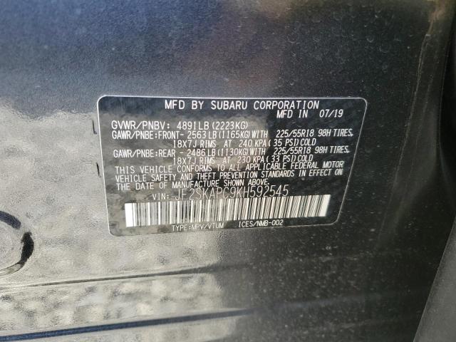 Photo 12 VIN: JF2SKAPC9KH592545 - SUBARU FORESTER S 