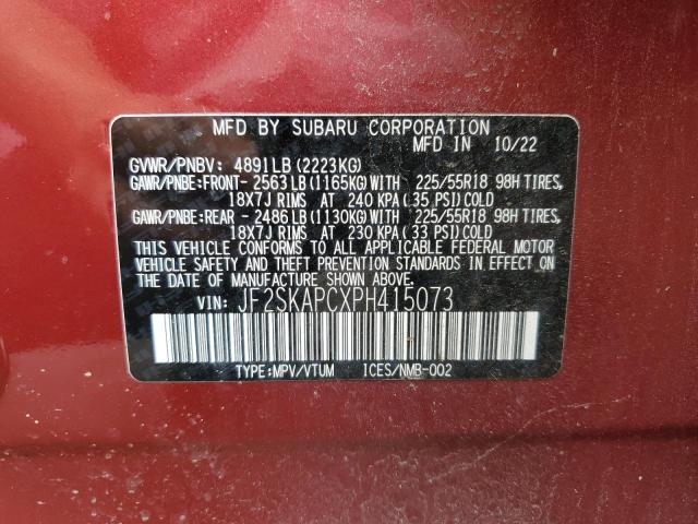 Photo 12 VIN: JF2SKAPCXPH415073 - SUBARU FORESTER L 