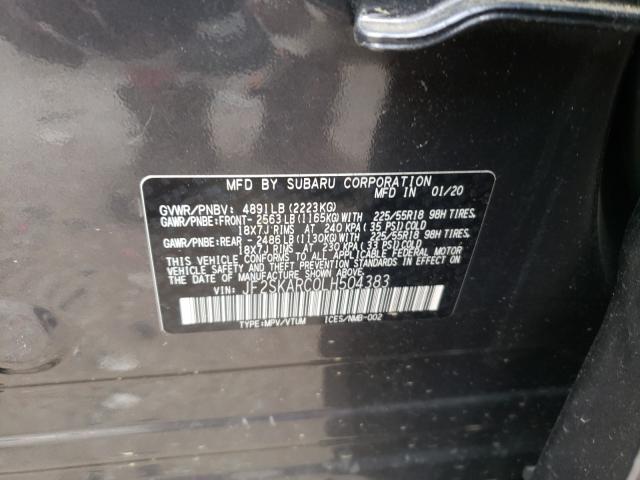 Photo 9 VIN: JF2SKARC0LH504383 - SUBARU FORESTER 