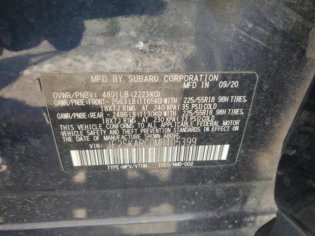 Photo 12 VIN: JF2SKARC0MH405399 - SUBARU FORESTER 