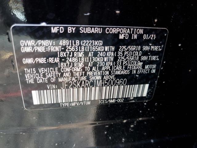 Photo 12 VIN: JF2SKARC1MH500960 - SUBARU FORESTER S 