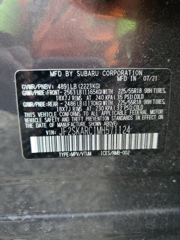 Photo 12 VIN: JF2SKARC1MH571124 - SUBARU FORESTER S 