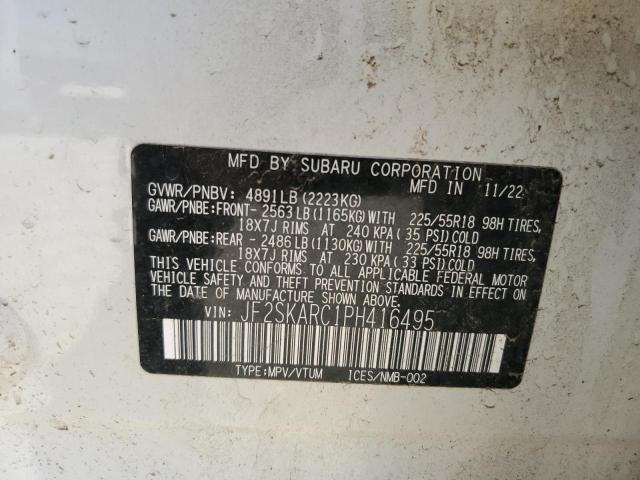 Photo 12 VIN: JF2SKARC1PH416495 - SUBARU FORESTER 