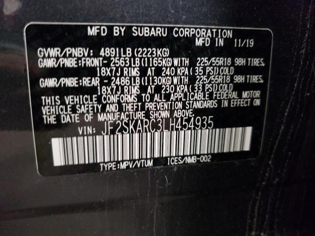 Photo 12 VIN: JF2SKARC3LH454935 - SUBARU FORESTER S 