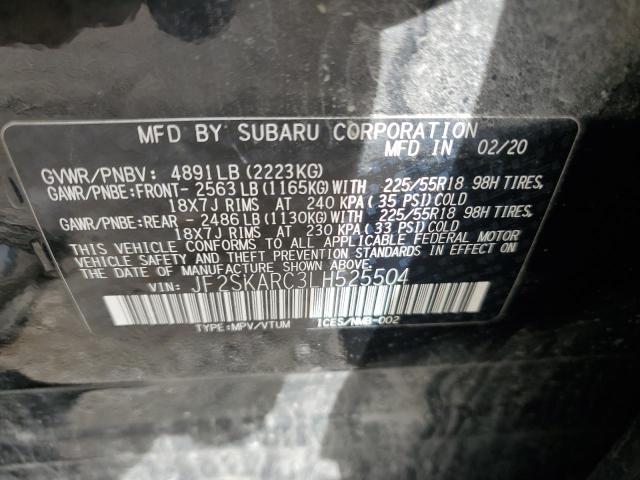 Photo 12 VIN: JF2SKARC3LH525504 - SUBARU FORESTER S 