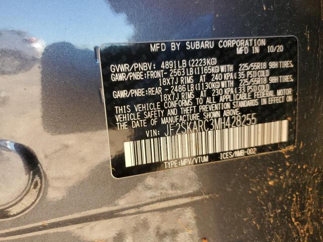 Photo 12 VIN: JF2SKARC3MH428255 - SUBARU FORESTER S 