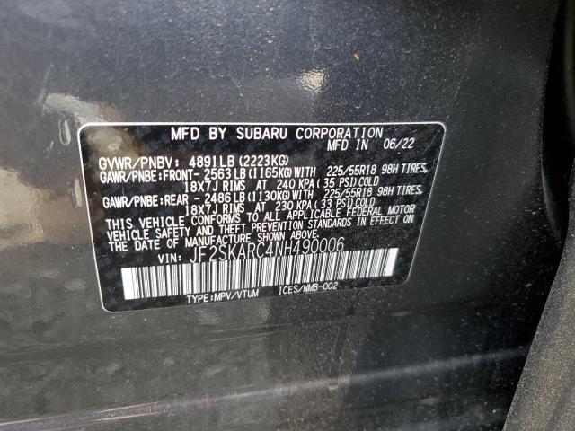 Photo 12 VIN: JF2SKARC4NH490006 - SUBARU FORESTER T 