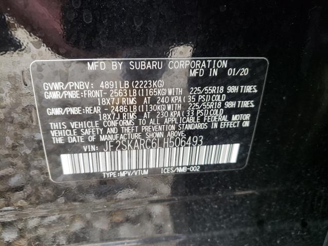 Photo 9 VIN: JF2SKARC6LH506493 - SUBARU FORESTER S 