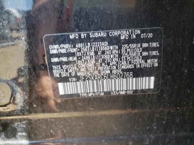 Photo 13 VIN: JF2SKARC6LH602768 - SUBARU FORESTER S 