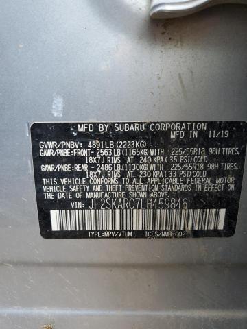 Photo 12 VIN: JF2SKARC7LH459846 - SUBARU FORESTER S 