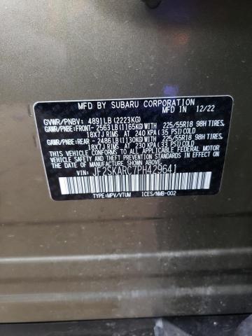 Photo 12 VIN: JF2SKARC7PH429641 - SUBARU FORESTER T 