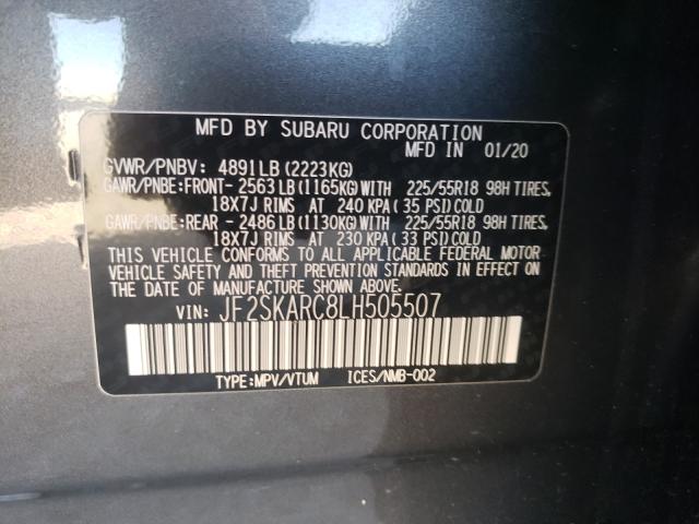 Photo 9 VIN: JF2SKARC8LH505507 - SUBARU FORESTER 