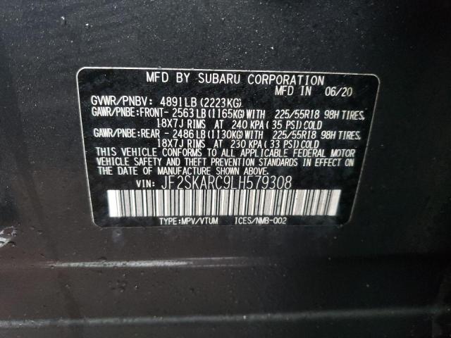 Photo 11 VIN: JF2SKARC9LH579308 - SUBARU FORESTER S 