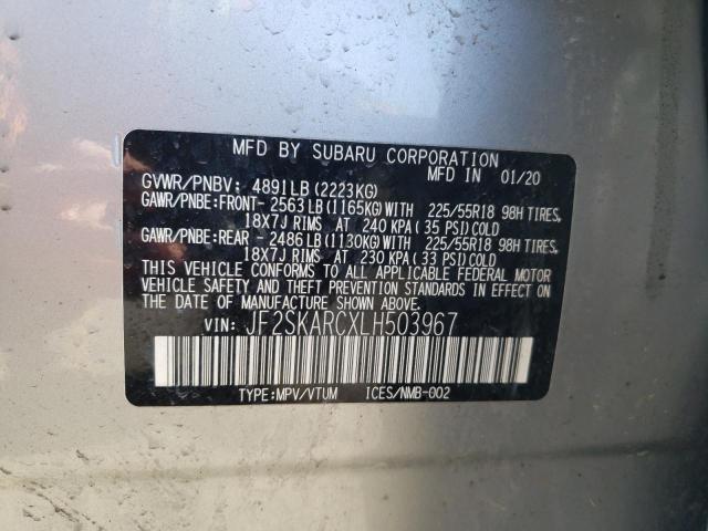 Photo 11 VIN: JF2SKARCXLH503967 - SUBARU FORESTER S 