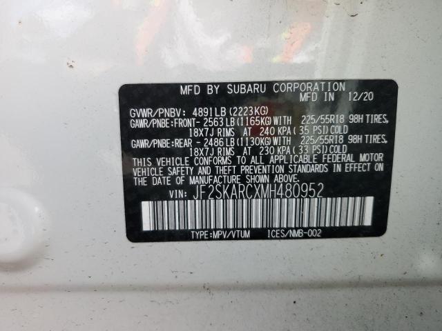 Photo 13 VIN: JF2SKARCXMH480952 - SUBARU FORESTER S 