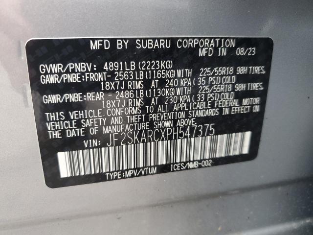 Photo 11 VIN: JF2SKARCXPH547375 - SUBARU FORESTER 