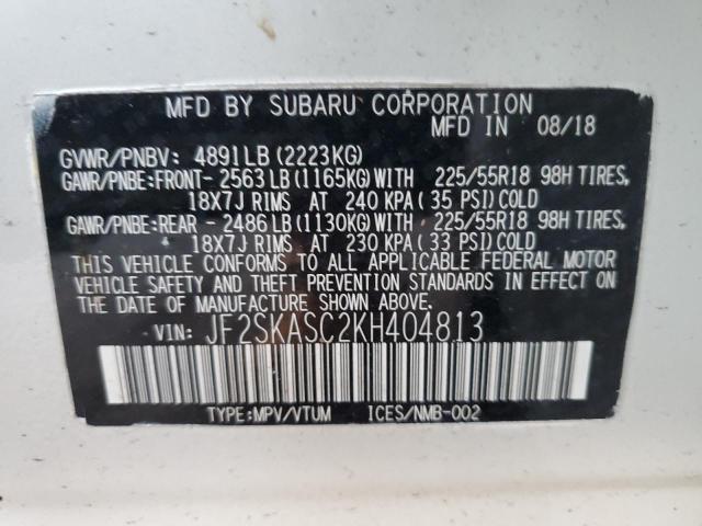 Photo 12 VIN: JF2SKASC2KH404813 - SUBARU FORESTER L 