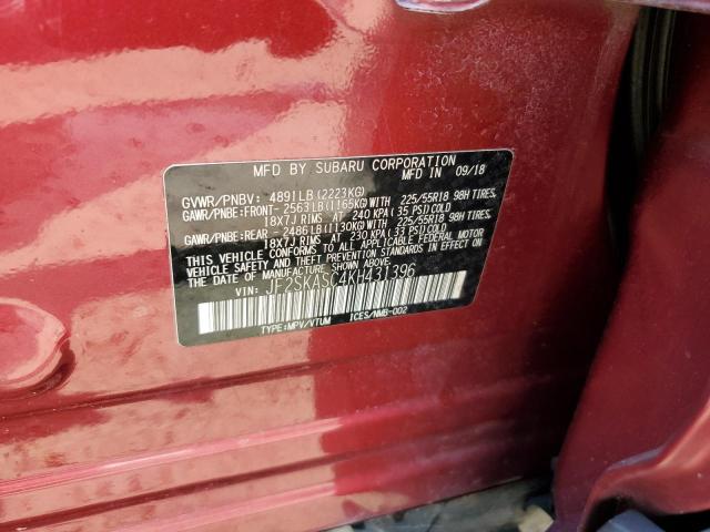 Photo 13 VIN: JF2SKASC4KH431396 - SUBARU FORESTER L 