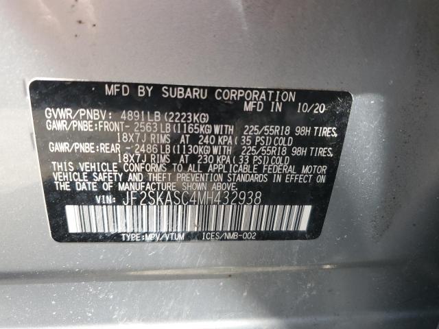 Photo 12 VIN: JF2SKASC4MH432938 - SUBARU FORESTER L 